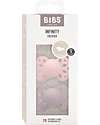 BIBS Set di 2 Ciucci Infinity - Tettarella Anatomica in Silicone - Blossom/Dusky Lilac - Senza PBA e PVC! Ciucci