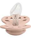 BIBS Set di 2 Ciucci Infinity - Tettarella Anatomica in Silicone - Rosa Cipria/Woodchuck - Senza PBA e PVC! Ciucci