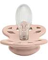 BIBS Set di 2 Ciucci Infinity - Tettarella Simmetrica in Silicone - Rosa Cipria/Woodchuck - Senza PBA e PVC! Ciucci