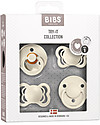 BIBS Set di 4 Ciucci Collezione Try-It - Avorio - Privo di BPA PVC e Ftalati - Made in Denmark Ciucci