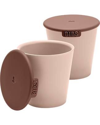 BIBS Set Tazze - con Coperchio - Rosa Cipria Tazze