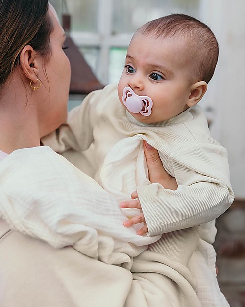 BIBS Telo in Mussola 100% Cotone GOTS - Avorio - 70x70cm - in Confezione da 2 Swaddle di Mussola