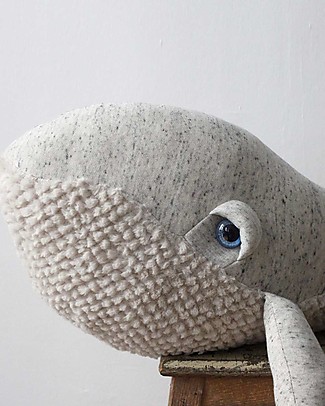 BigStuffed Pupazzo Balena Grande - Original - 83 cm - Made in France Peluche