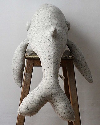 BigStuffed Pupazzo Balena Grande - Original - 83 cm - Made in France Peluche