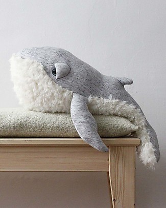 BigStuffed Pupazzo Balena - Nonno - 56 cm - Made in France Peluche