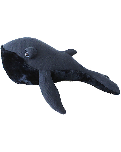 BigStuffed Pupazzo Balena Piccolo - Blu Notte - 56cm - Made in France Peluche