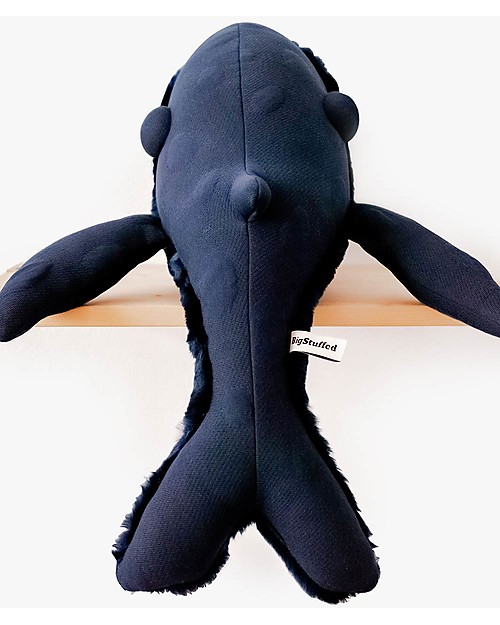 BigStuffed Pupazzo Balena Piccolo - Blu Notte - 56cm - Made in France Peluche