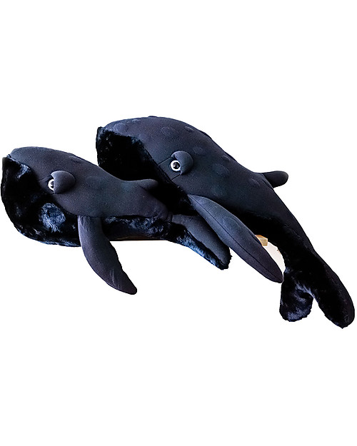 BigStuffed Pupazzo Balena Piccolo - Blu Notte - 56cm - Made in France Peluche