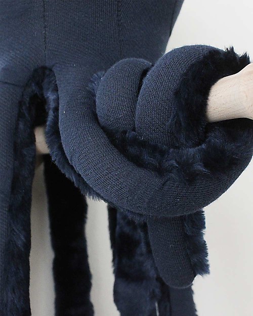 BigStuffed Pupazzo Polpo Piccolo - Blu Notte - 60 cm - Made in France Peluche