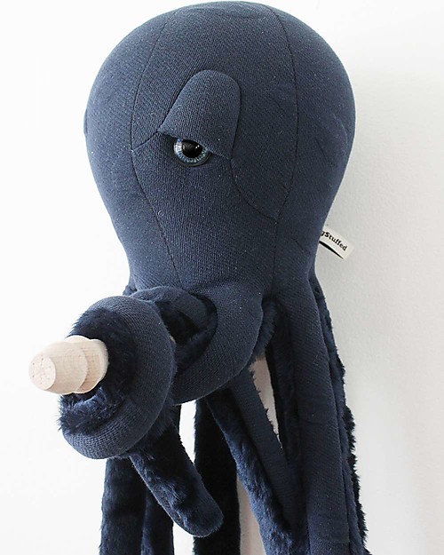 BigStuffed Pupazzo Polpo Piccolo - Blu Notte - 60 cm - Made in France Peluche
