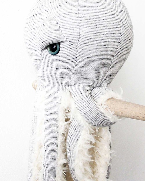 BigStuffed Pupazzo Polpo Piccolo - Nonno - 60 cm - Made in France Peluche