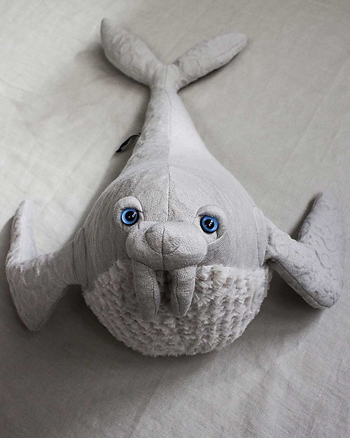 BigStuffed Pupazzo Tricheco Piccolo - 46 cm - Made in France Peluche