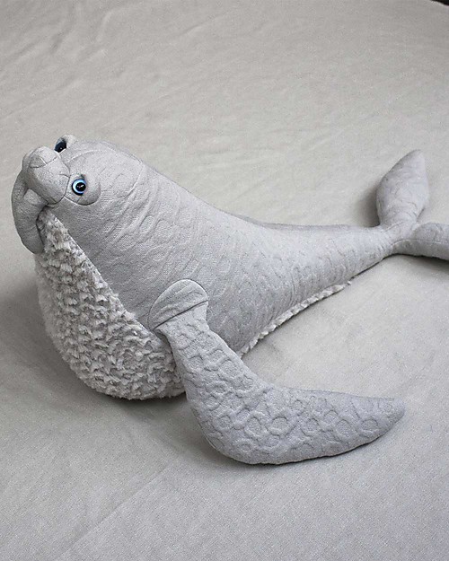 BigStuffed Pupazzo Tricheco Piccolo - 46 cm - Made in France Peluche