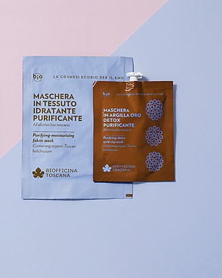Biofficina Toscana Maschera in Argilla Oro Detox-Purificante, 30 g - all'Elicrisio bio Toscana Creme Viso