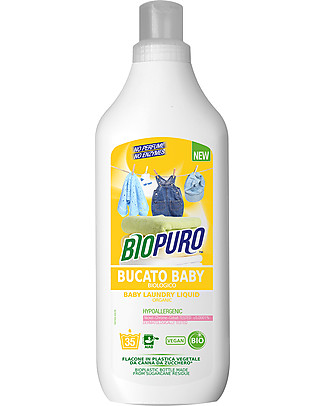 Biopuro Bucato Baby - 1000 ml - per Pelli Sensibili e Prima Infanzia Detergenza Casa