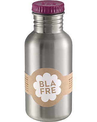Blafre Borraccia in Acciaio Inox 500 ml, Prugna - Senza BPA né ftalati! Borracce Metallo