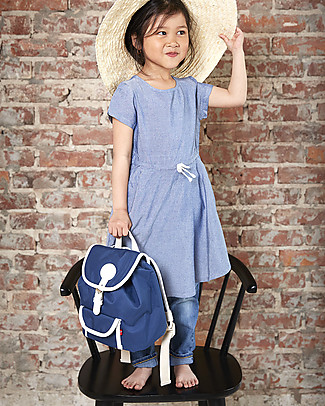 Blafre Zainetto Bimbi 3-5 anni, Blu - Impermeabile, inserti in pelle Zainetti