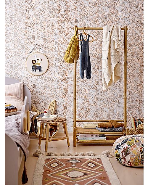 Bloomingville Appendiabiti a Vista - Christianna - Naturale - Bambù Appendiabiti