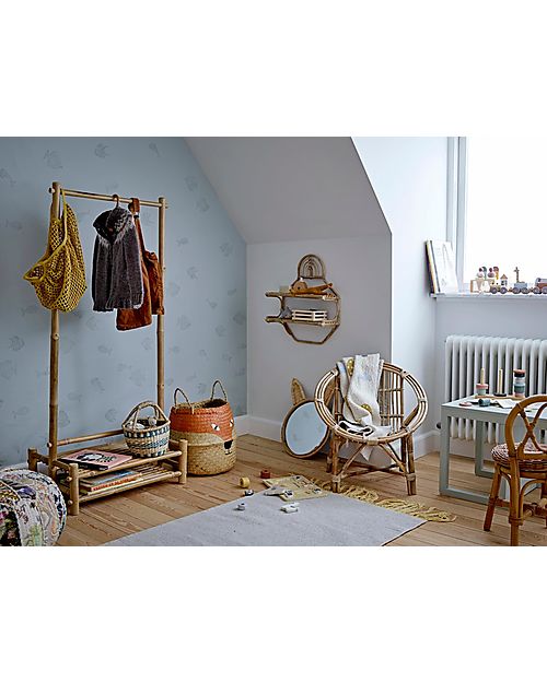 Bloomingville Appendiabiti a Vista - Christianna - Naturale - Bambù Appendiabiti