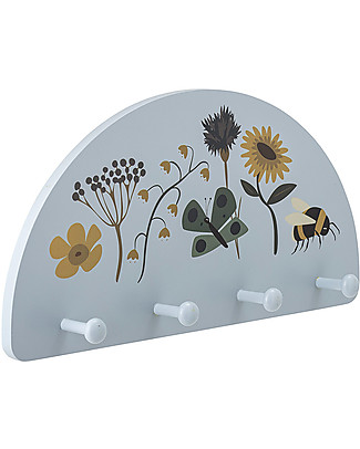 Bloomingville Appendiabiti Juliana - Blu - Natura - Legno di Loto Appendiabiti