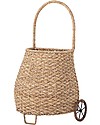 Bloomingville Cesta Portagiochi con Ruote Caitanya - Naturale - Rattan Cestini in Vimini