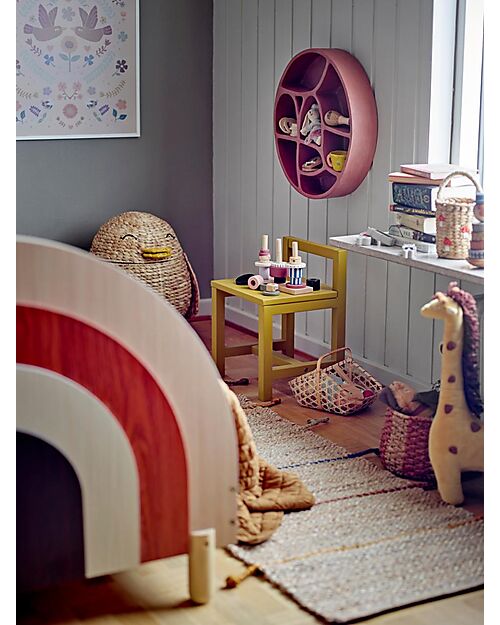 Bloomingville Cesta Portaoggetti Uccello Con Coperchio - Giacinto - 44x47x38 cm Contenitori Portaoggetti