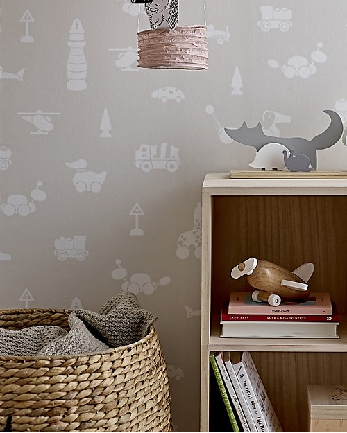 Bloomingville Cesto Portatutto con Coperchio, Orso - Giacinto d'Acqua Contenitori Porta Giochi