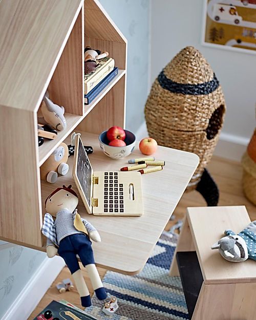 Bloomingville Cesto Portatutto con Coperchio - Razzo Cestini in Vimini