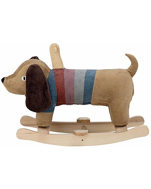 Bloomingville Charlie Cane a Dondolo - Legno di Pioppo - 66x51x34 cm Cavalcabili