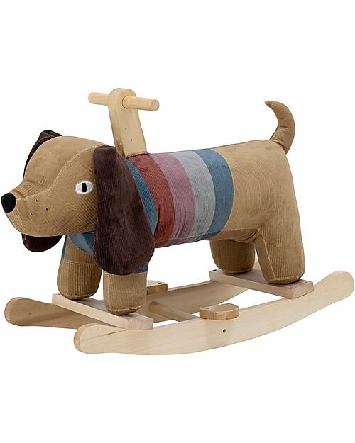 Bloomingville Charlie Cane a Dondolo - Legno di Pioppo - 66x51x34 cm Cavalcabili