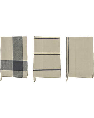 Bloomingville Confezione di Tre Canovacci Anilla - Multicolor - Cotone Accessori Cucina