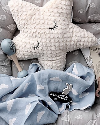 Bloomingville Cuscino a Forma di Stella, Bianco - 35 cm Cuscini Arredo_