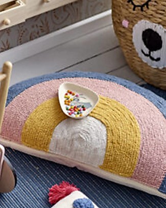 Bloomingville Cuscino Arcobaleno Multicolor, 70x40 cm - 100% cotone Cuscini Arredo_