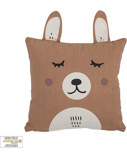 Bloomingville Cuscino Coniglio, 40x40 cm - 100% cotone Cuscini Arredo