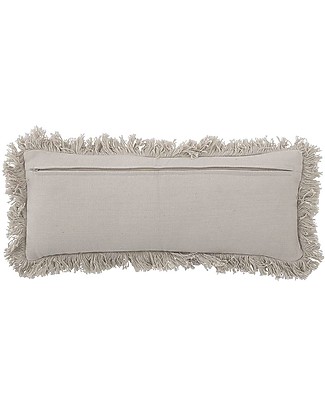 Bloomingville Cuscino Fiola - Fiori - Nature - 100% Cotone Riciclato - Sfoderabile Cuscini Arredo