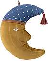 Bloomingville Cuscino Moony Mobile - Marrone - 27x23x6 cm - Tessuto Morbido e Liscio Cuscini Arredo