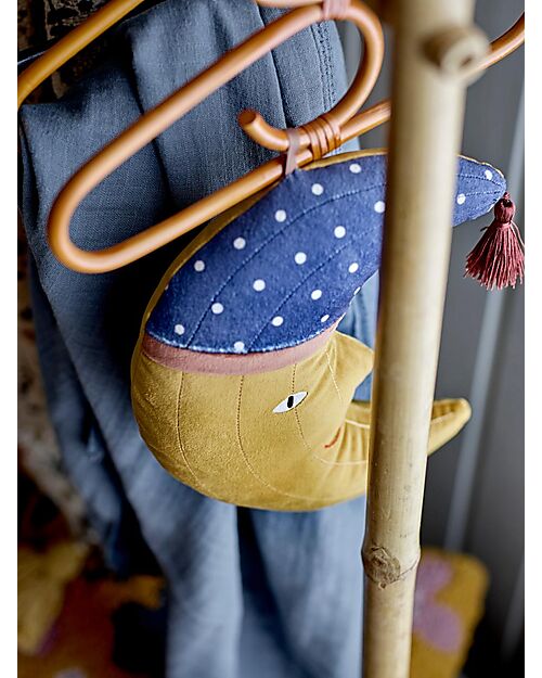 Bloomingville Cuscino Moony Mobile - Marrone - 27x23x6 cm - Tessuto Morbido e Liscio Cuscini Arredo