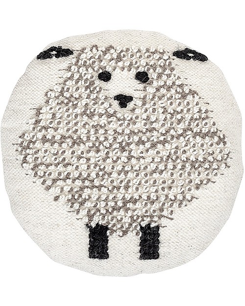 Bloomingville Cuscino Pecorella, 45 cm - Lana Cuscini Arredo