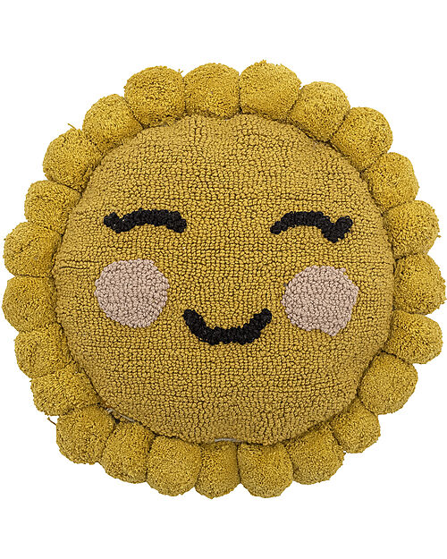Bloomingville Cuscino Vigge Sole - Giallo - Cotone Cuscini Arredo