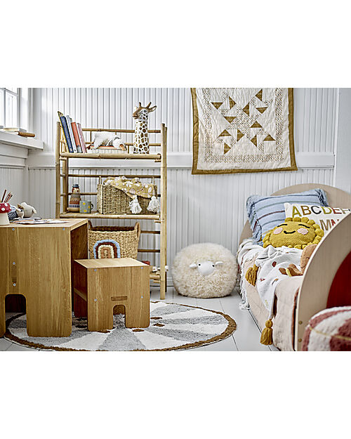 Bloomingville Cuscino Vigge Sole - Giallo - Cotone Cuscini Arredo