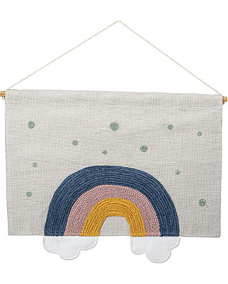 Bloomingville Decorazione da Parete, Arcobaleno Multicolor - 48x60 cm Decorazioni
