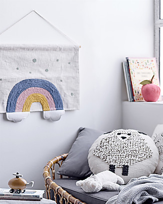 Bloomingville Decorazione da Parete, Arcobaleno Multicolor - 48x60 cm Decorazioni