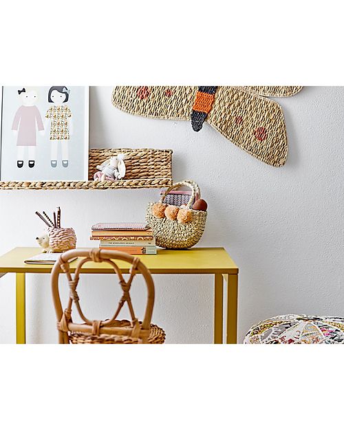 Bloomingville Decorazione da Parete Soffi - Natura - Rafia di Giacinto d'Acqua Decorazioni da Parete