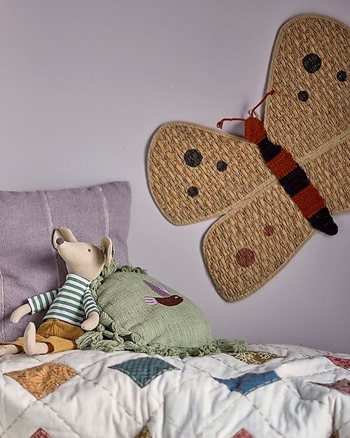 Bloomingville Decorazione da Parete Soffi - Natura - Rafia di Giacinto d'Acqua Decorazioni da Parete