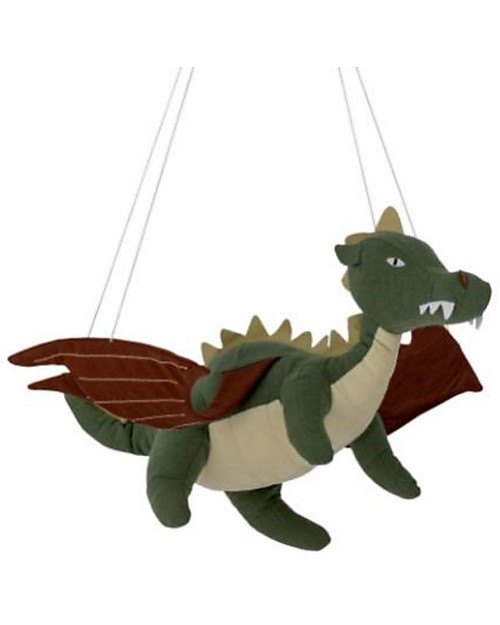 Bloomingville Draghetto volante Malvin - Verde - 100% Lino Giostrine