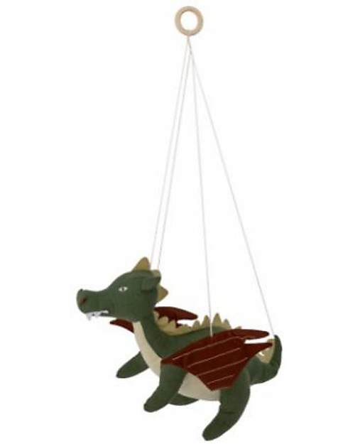 Bloomingville Draghetto volante Malvin - Verde - 100% Lino Giostrine