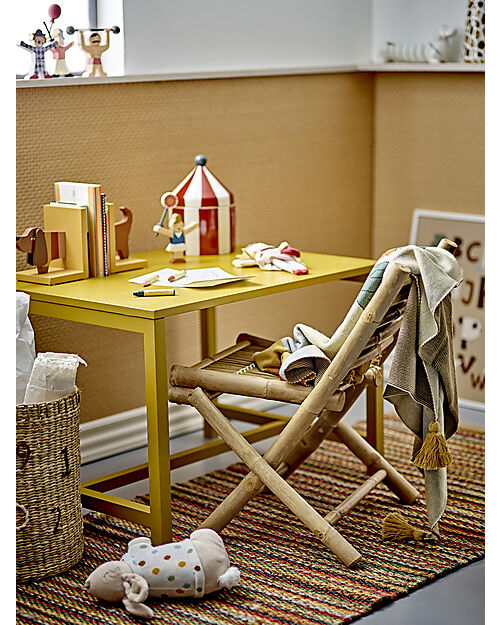 Bloomingville Ferma Libri Charlie - Cane - Giallo - 12,5x15,5x15 cm Mensole