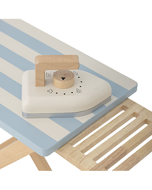 Bloomingville Ferro e Asse da Stiro in Legno Sande - Blu -  FSC® 100% Far finta di