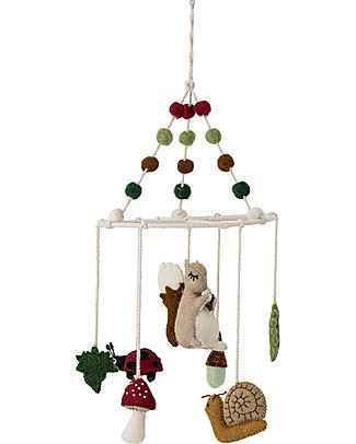 Bloomingville Giostrina Mobile Foresta Multicolore - 20x50 cm - Lana Giostrine_