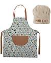 Bloomingville Grembiule e Cappello da Chef - Multicolore - 100% Cotone Far finta di